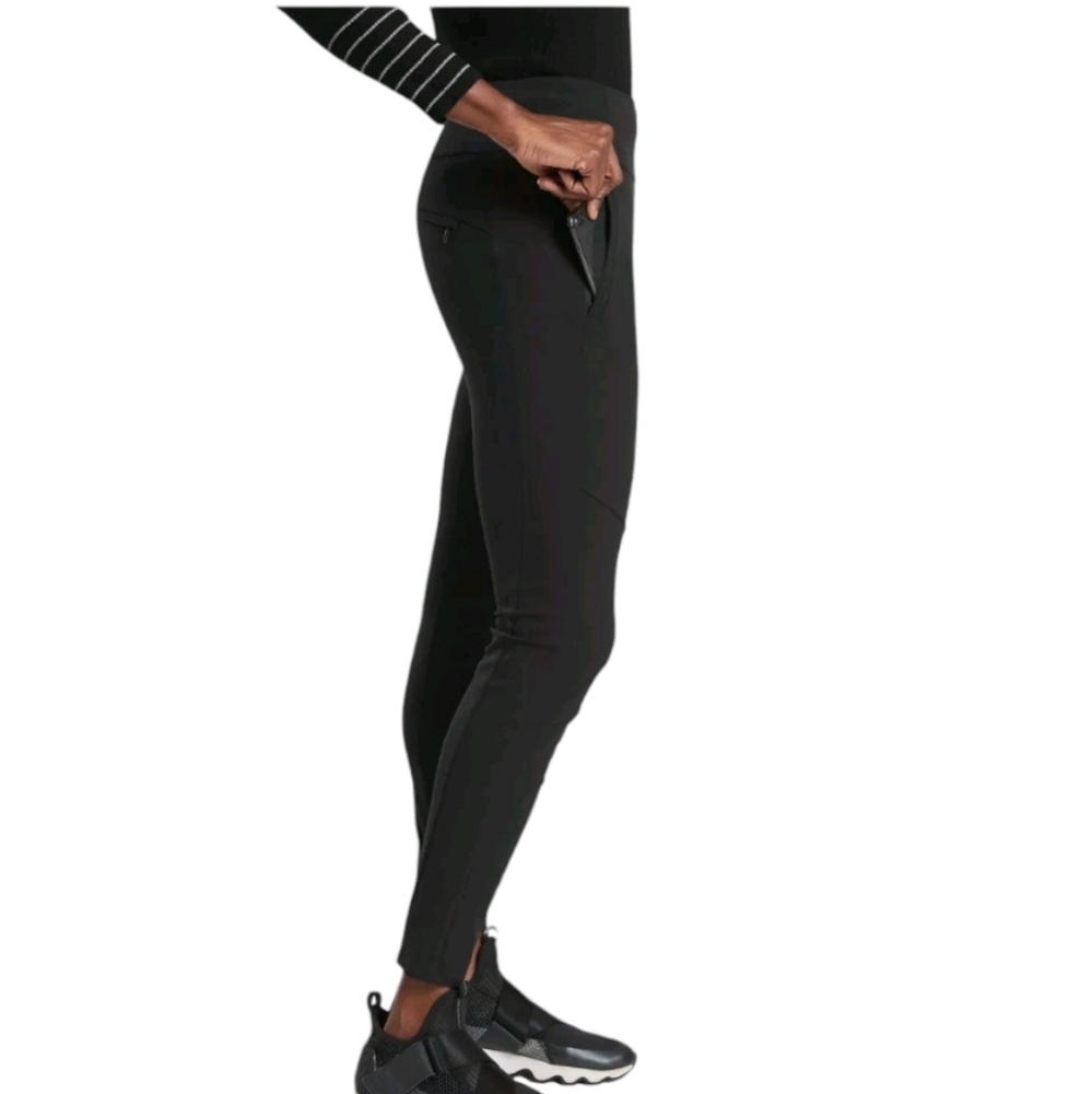 Athleta Headlands Hybrid Trek Tight Black Legging Trouser Pants Sz 2